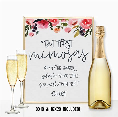 But First Mimosas Printable